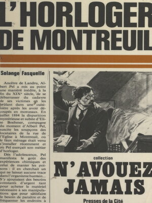cover image of L'horloger de Montreuil